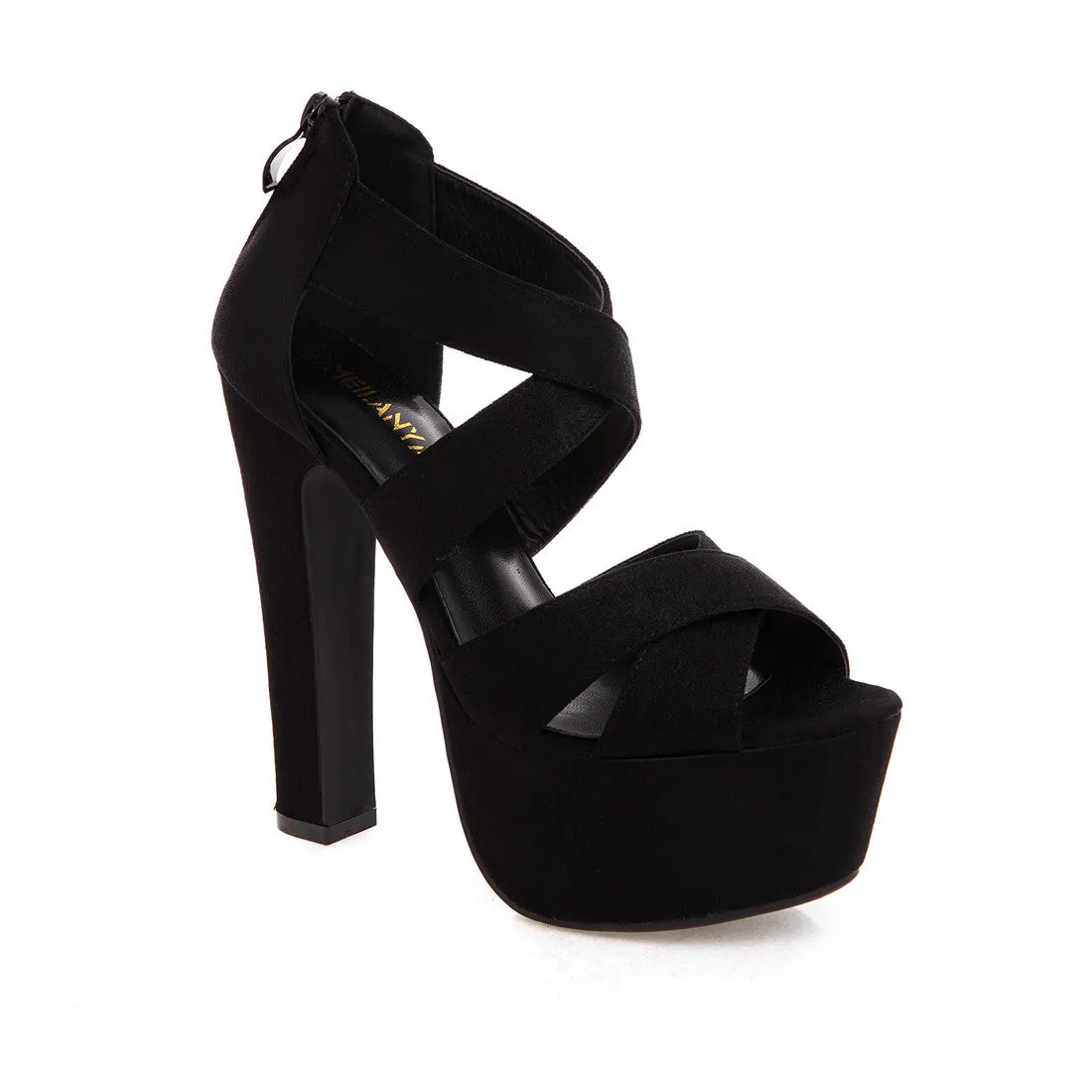 15cm Super High Thick Heel Summer Sandals
