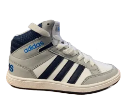 Adidas scarpa sneakers da ragazzo Hoops Mid B74657 bianco-grigio