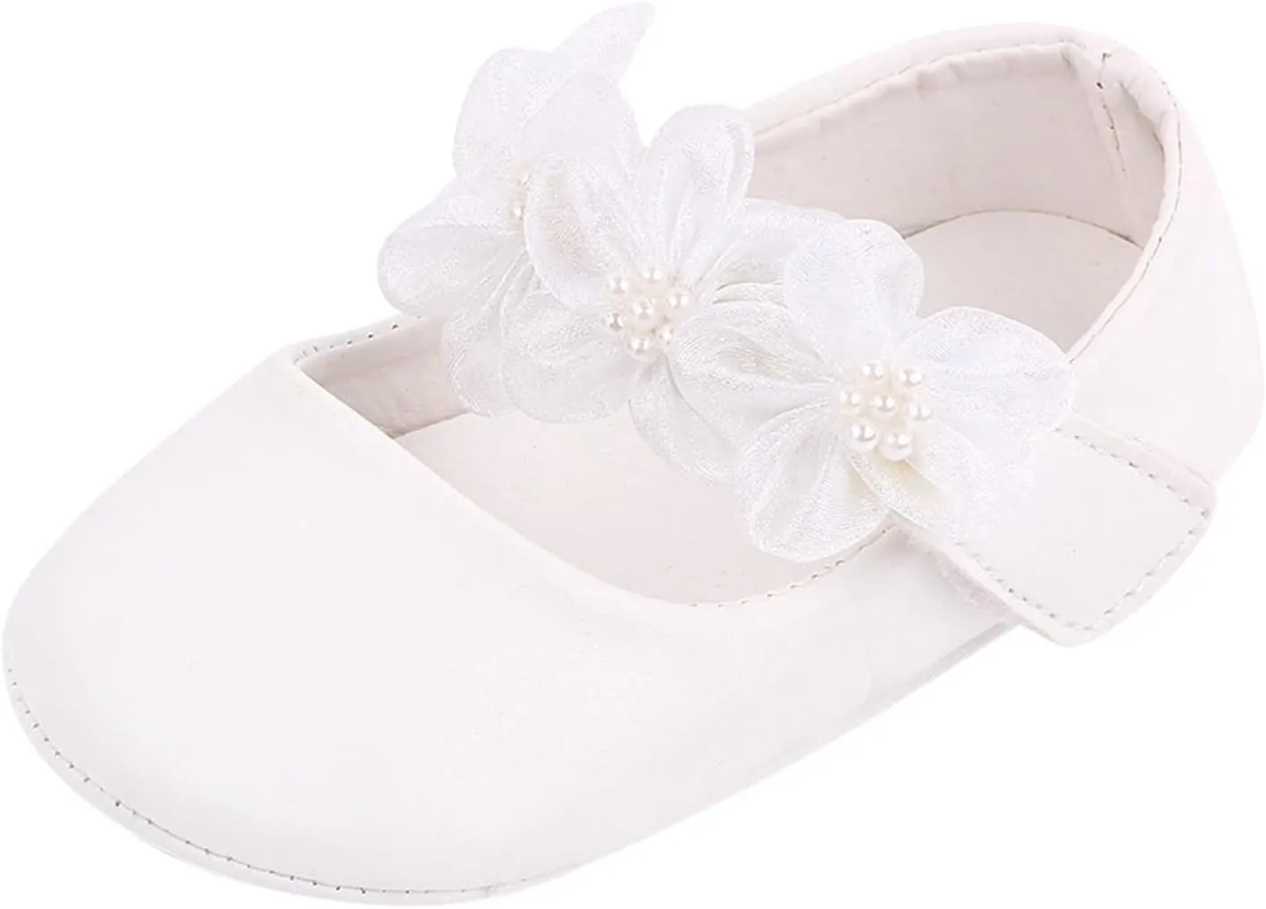 Baby Girls Little Lace Flower Shoes Princess Fashion Soft Sole Step Shoes Baby Kids Lightweight Indoor Shoes