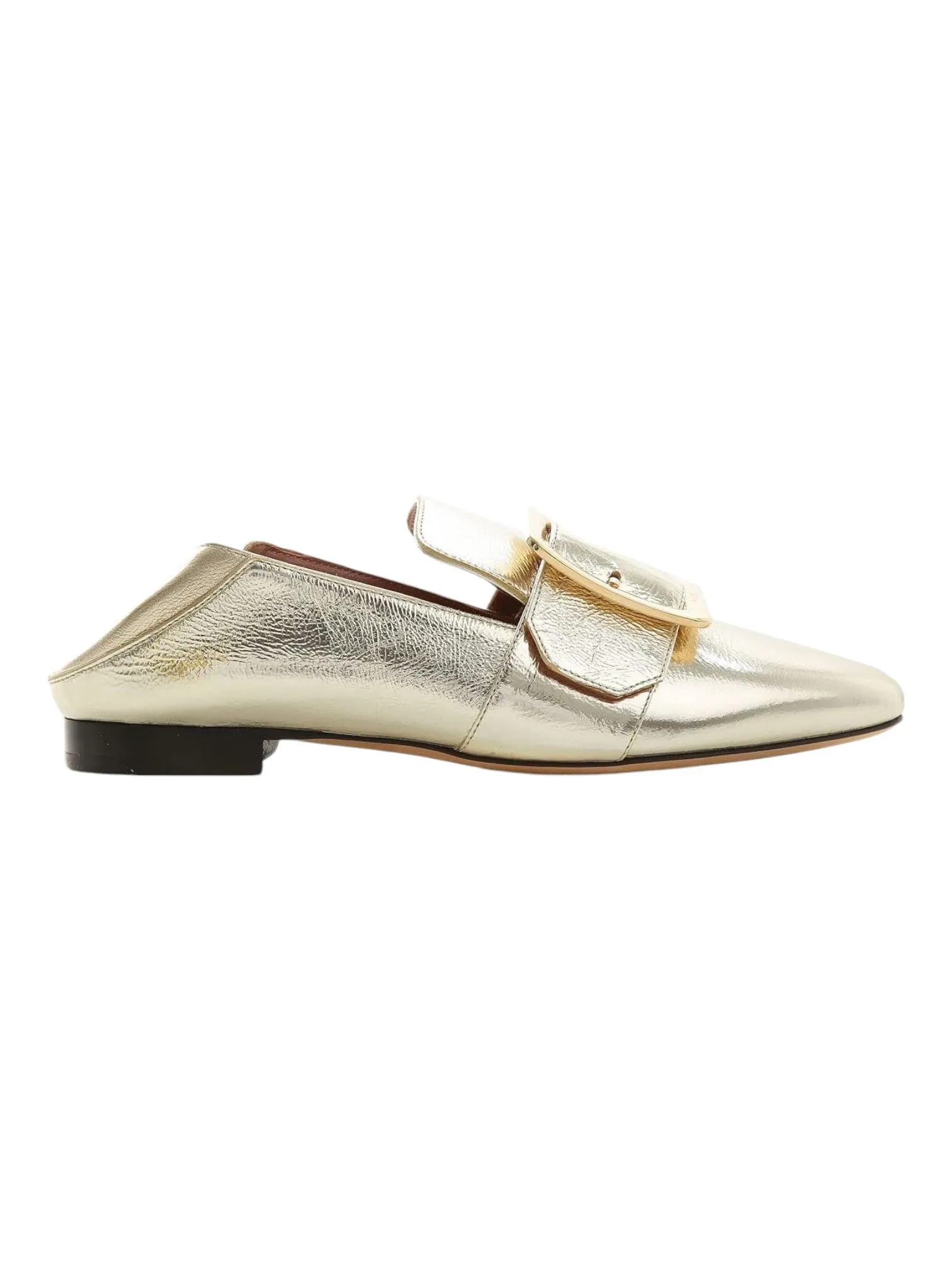 Bally Janelle  6221052 Women's Champagne Goat Leather Loafers US 9 MSRP $650