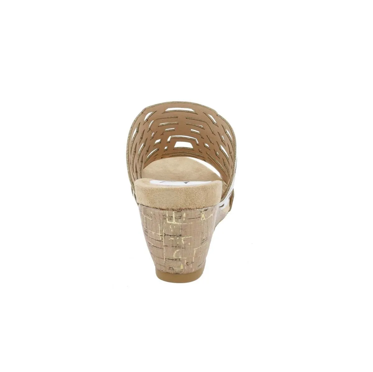Bellini Pretty Women Wedge Sandals In White Faux Nubuck