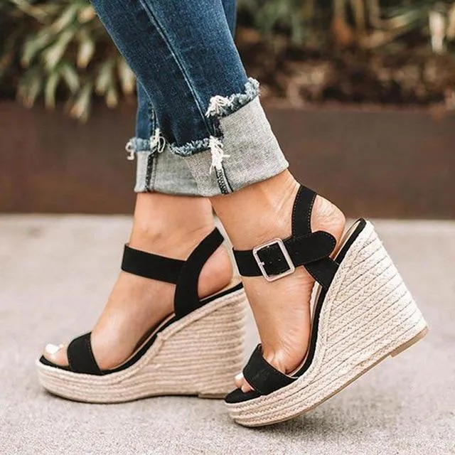 Boho Beach Wedge Sandals