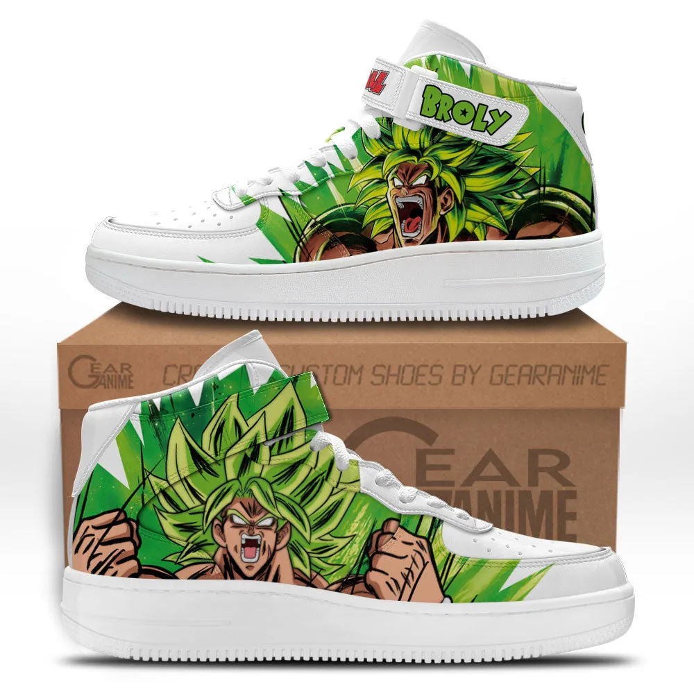 Broly Sneakers Air Mid Custom Dragon Ball Anime Shoes