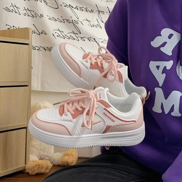 Chicmy All-Match Small White Shoes Casual Female Sneakers Women Shallow Mouth Round Toe Clogs Platform Flats Breathable Summer Creepers