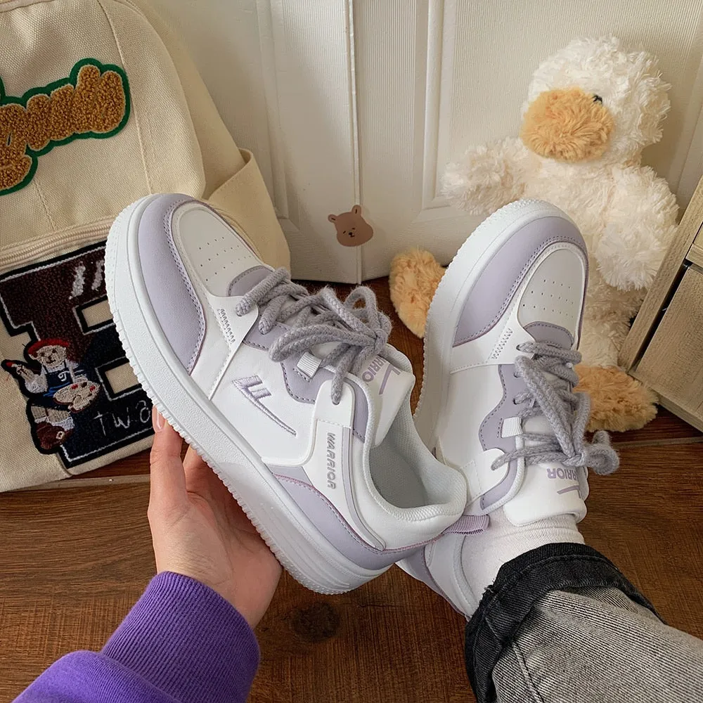 Chicmy All-Match Small White Shoes Casual Female Sneakers Women Shallow Mouth Round Toe Clogs Platform Flats Breathable Summer Creepers