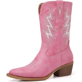 Classic Embroidery Printed Boots