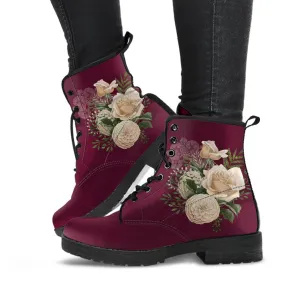 Combat Boots - Beautiful Flowers #25 | Custom Shoes, Women's Boots, Aesthetic Shoes, Boho Shoes, Vintage Style Shoes, Sorority Shoes