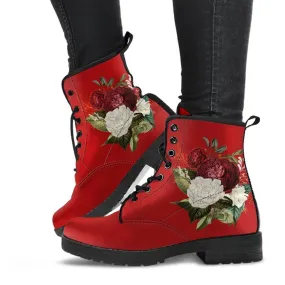 Combat Boots - Beautiful Flowers #35B | Custom Shoes, Women's Boots, Aesthetic Shoes, Boho Shoes, Vintage Style Shoes, Sorority Shoes