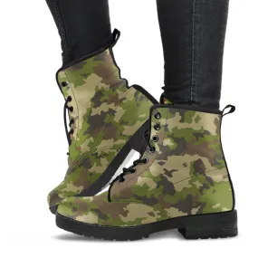 Combat Boots - Camouflage Boots | Boho Shoes, Handmade Lace Up Boots, 90s Boots, 2000s Boots, Camouflage Boots, Hipster Boots