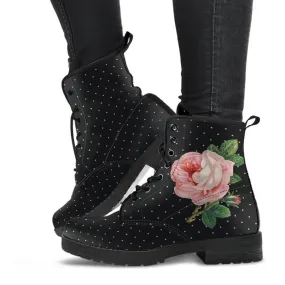 Combat Boots - Gothic Chic | Boho Shoes, Gothic Boots, Vegan Leather Lace Up Boots Women, Aesthetic Shoes, Sorority Shoes
