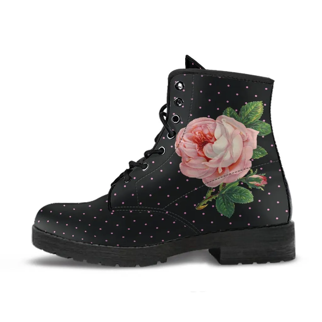 Combat Boots - Gothic Chic | Boho Shoes, Gothic Boots, Vegan Leather Lace Up Boots Women, Aesthetic Shoes, Sorority Shoes