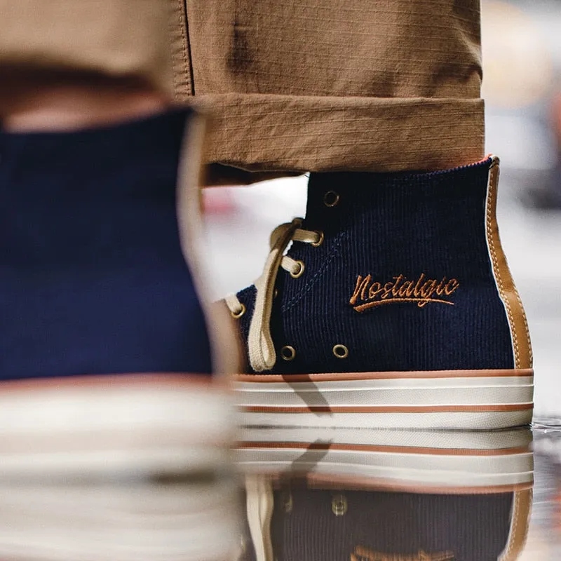 Comfortable High Neck Canvas Sneakers