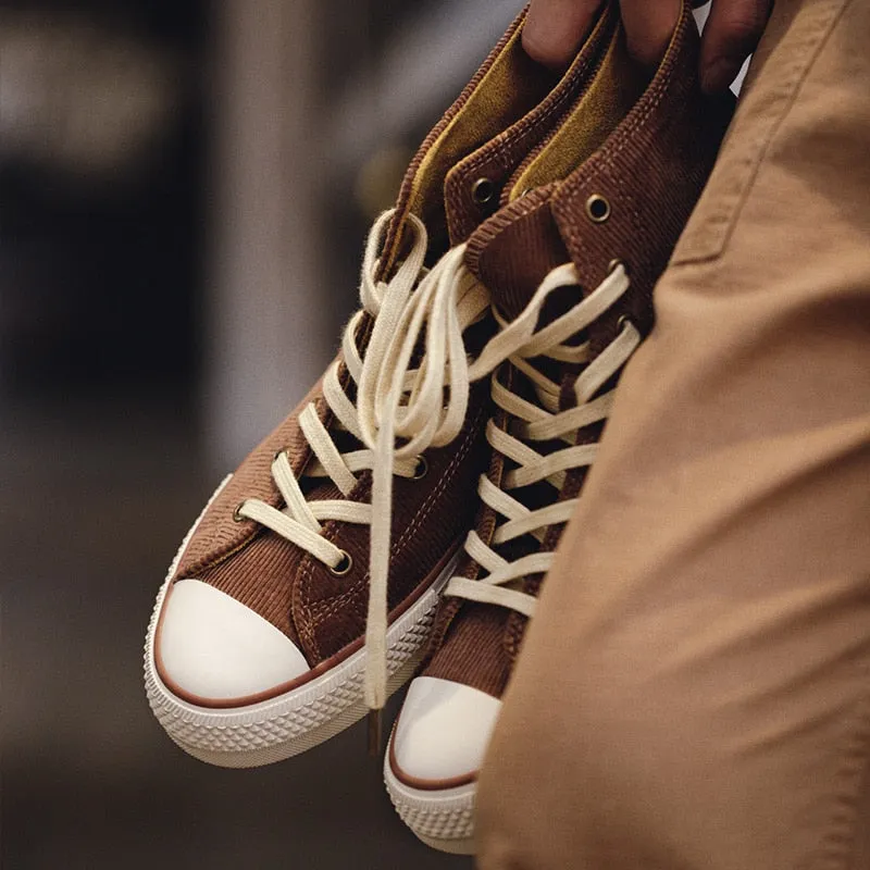 Comfortable High Neck Canvas Sneakers