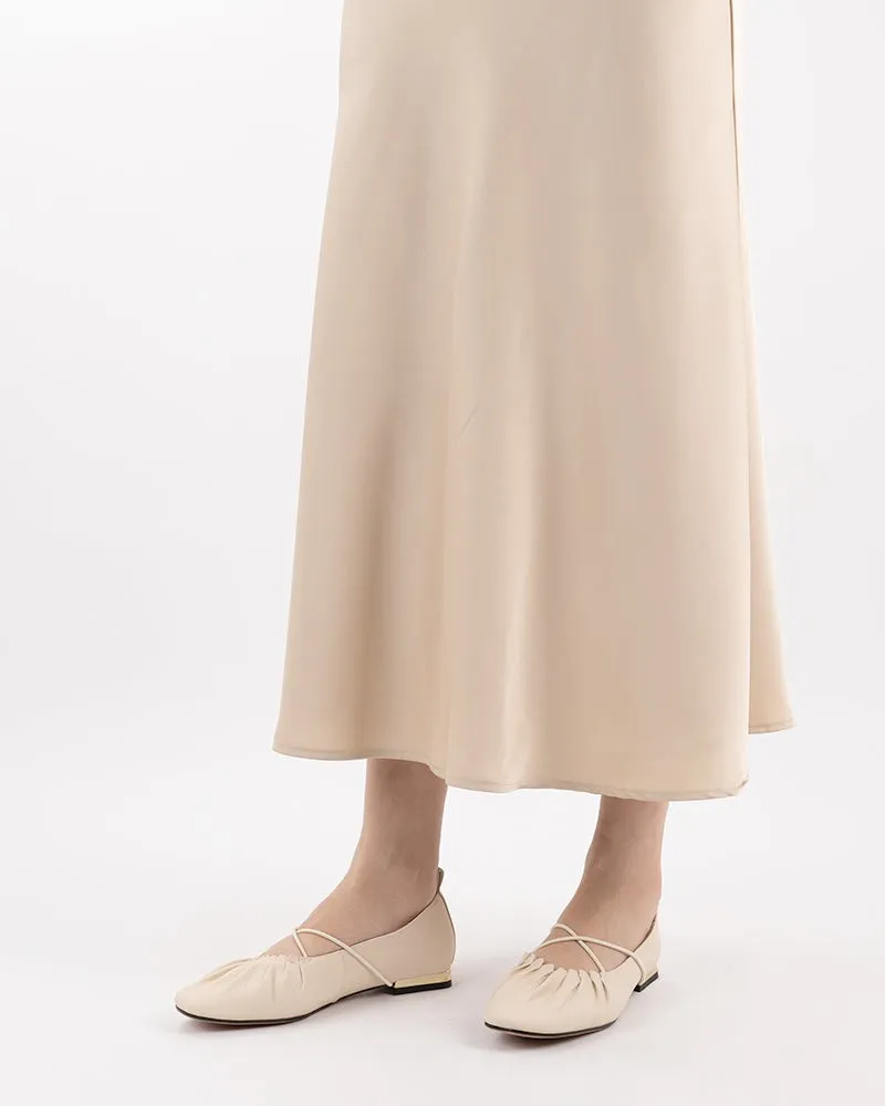 Crossover Straps Slip On Walking Mary Jane  Ballet Flats