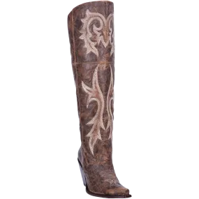 DAN POST WOMEN'S JILTED KNEE HIGH WESTERN BOOTS DP3709