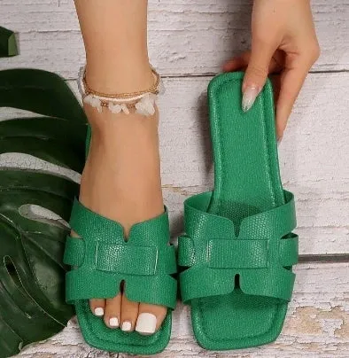 Evelina - Chic Open-Toe Slip-On Sandals for Women