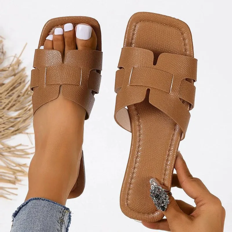 Evelina - Chic Open-Toe Slip-On Sandals for Women