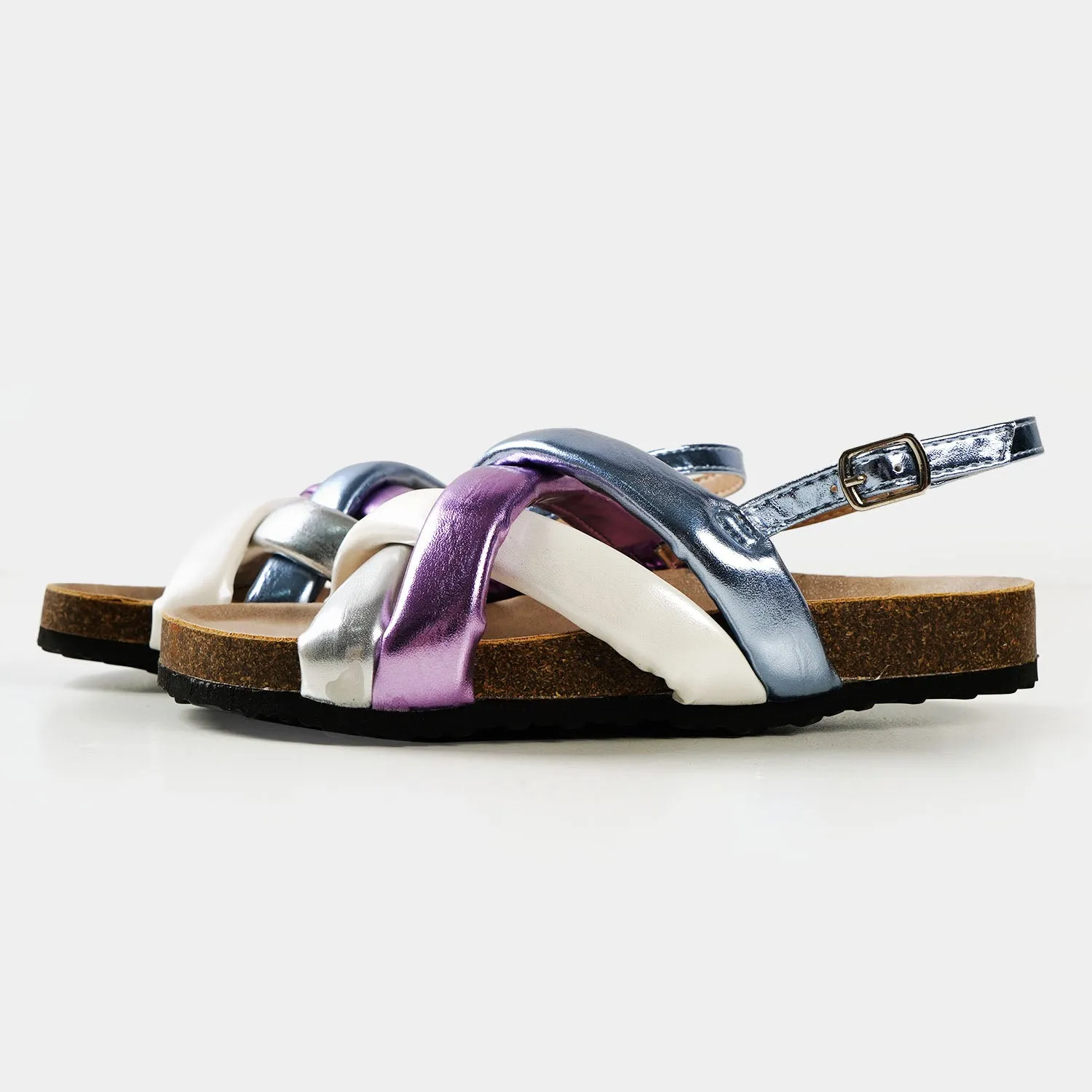 Girls Sandals 2022-194 - Blue/Silver
