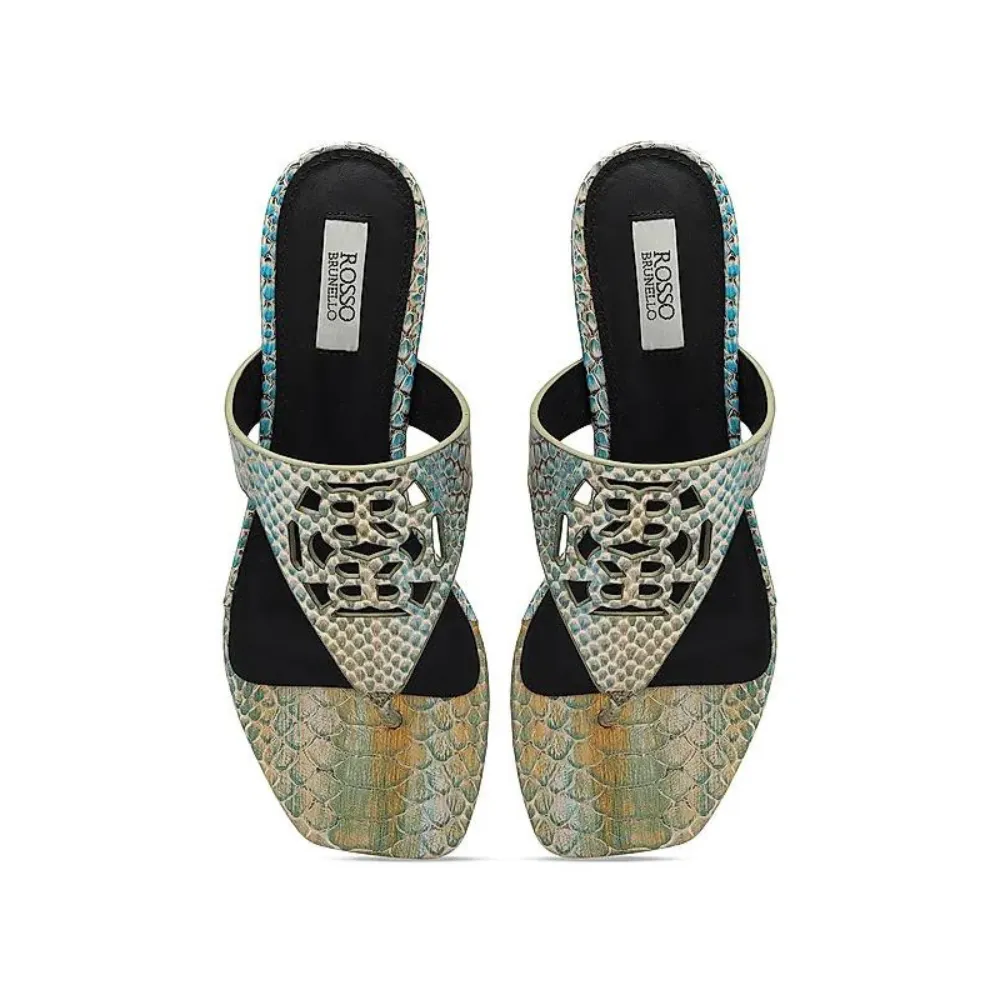Green Snake Textured Logo Sliders