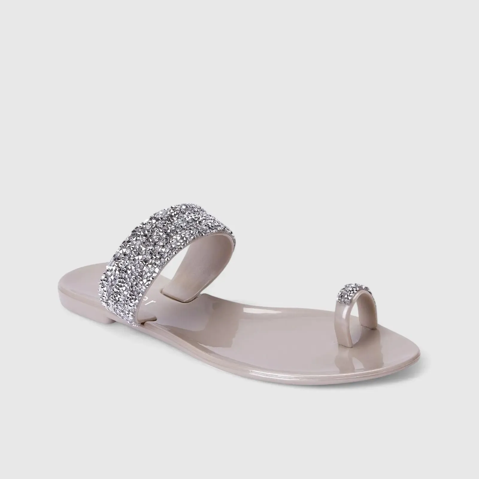 Holster Claudia Flat Bling Sandal Beige HST398