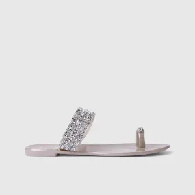 Holster Claudia Flat Bling Sandal Beige HST398