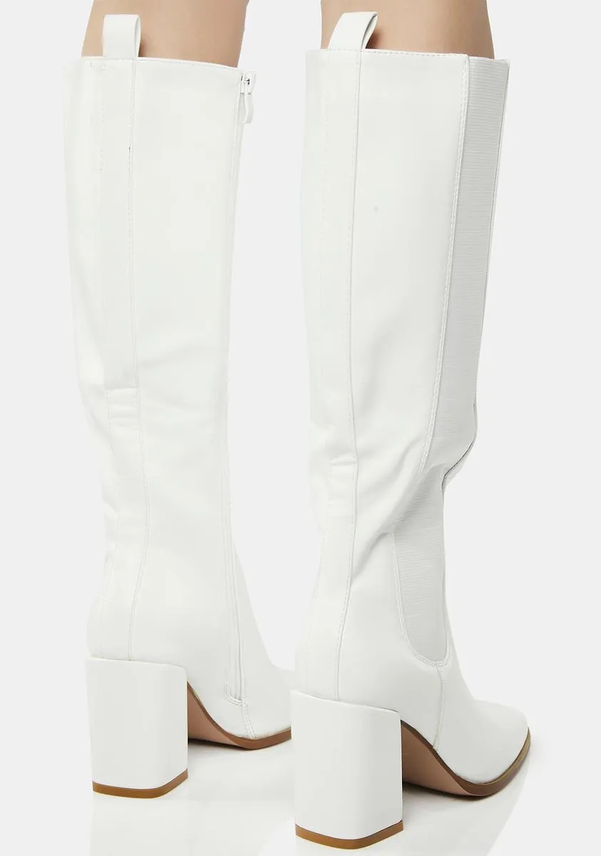 Holy You're A Classic Knee-High Boots