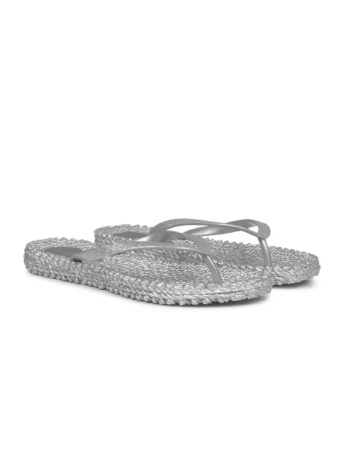 Ilse Jacobsen Flip Flops With Glitter In Silver CHEERFUL01 Col 710