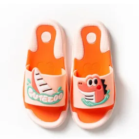 JF Cutezoo Dino Pastal Pink Slippers 9414