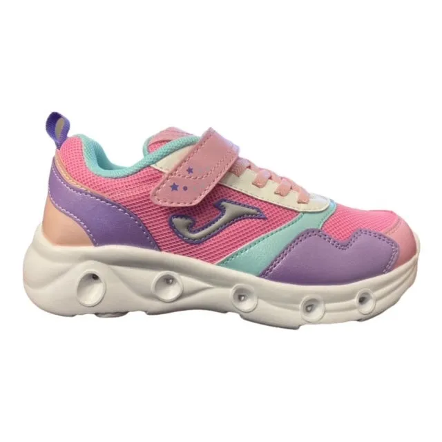 Joma scarpa da ginnastica da bambino Star Jr 2213 pink-violet
