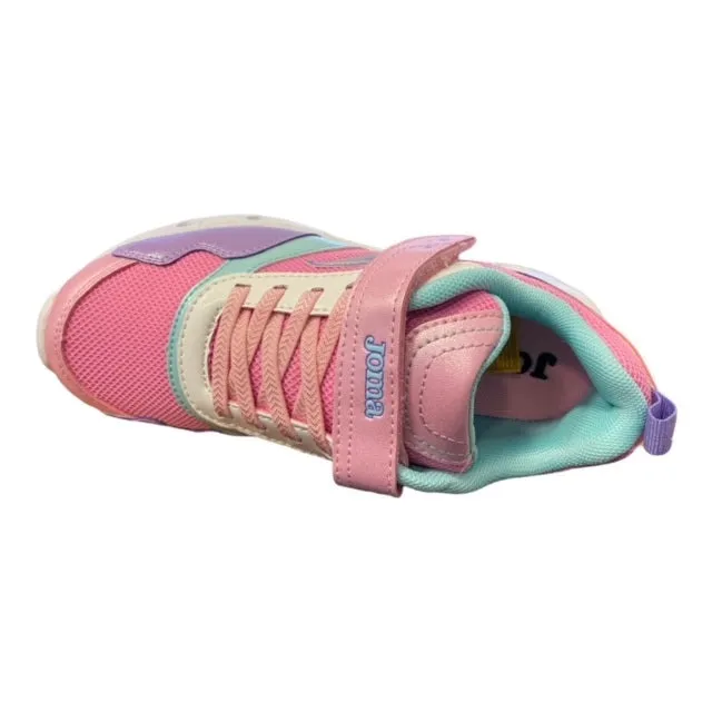 Joma scarpa da ginnastica da bambino Star Jr 2213 pink-violet