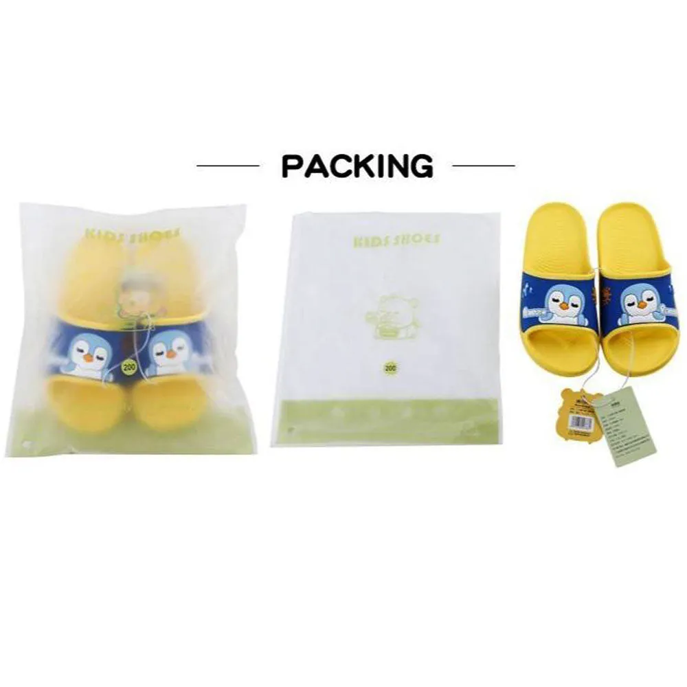 K.Bear Penguin Blue Top Yellow Soft Slippers 4900