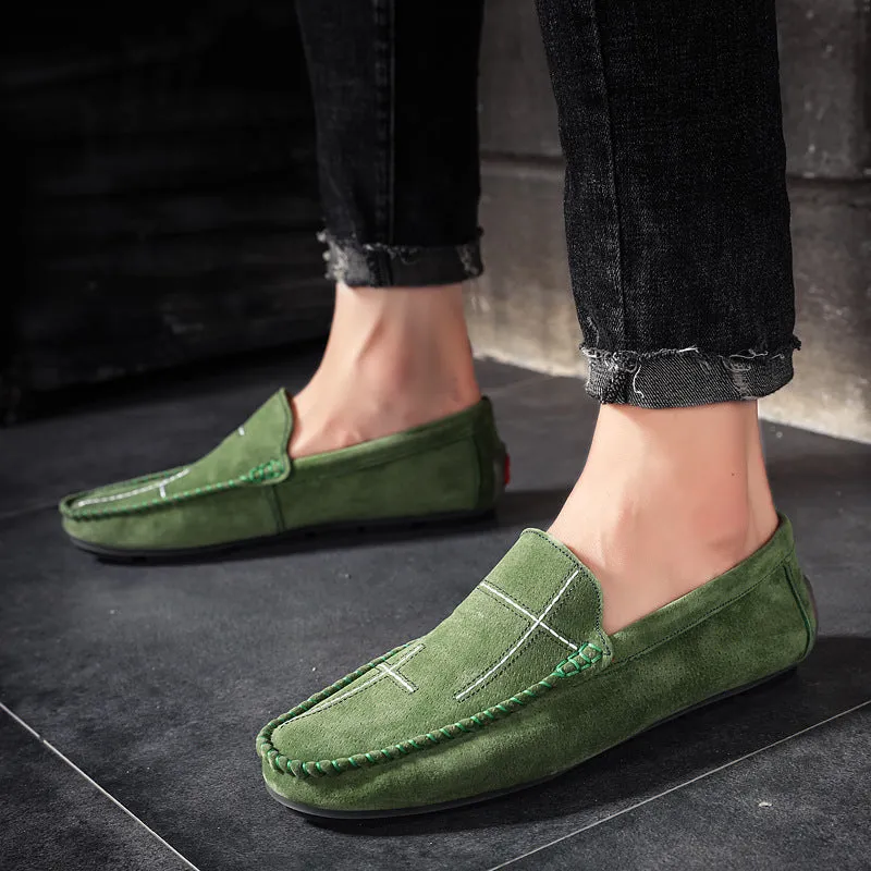 Large Size Slip On Loafers Simple