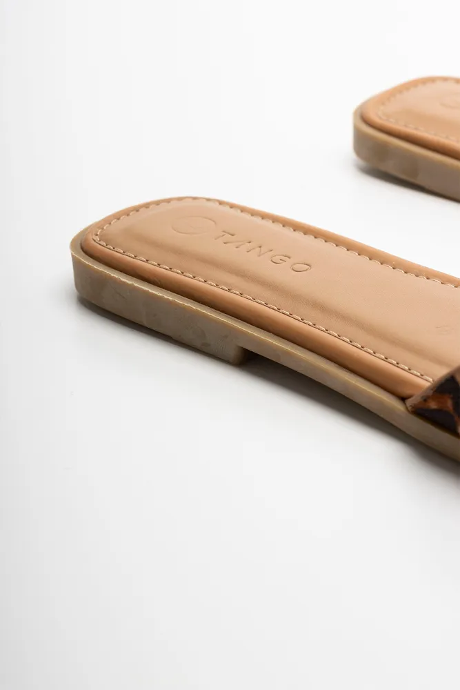 Leopard Sandal Brown
