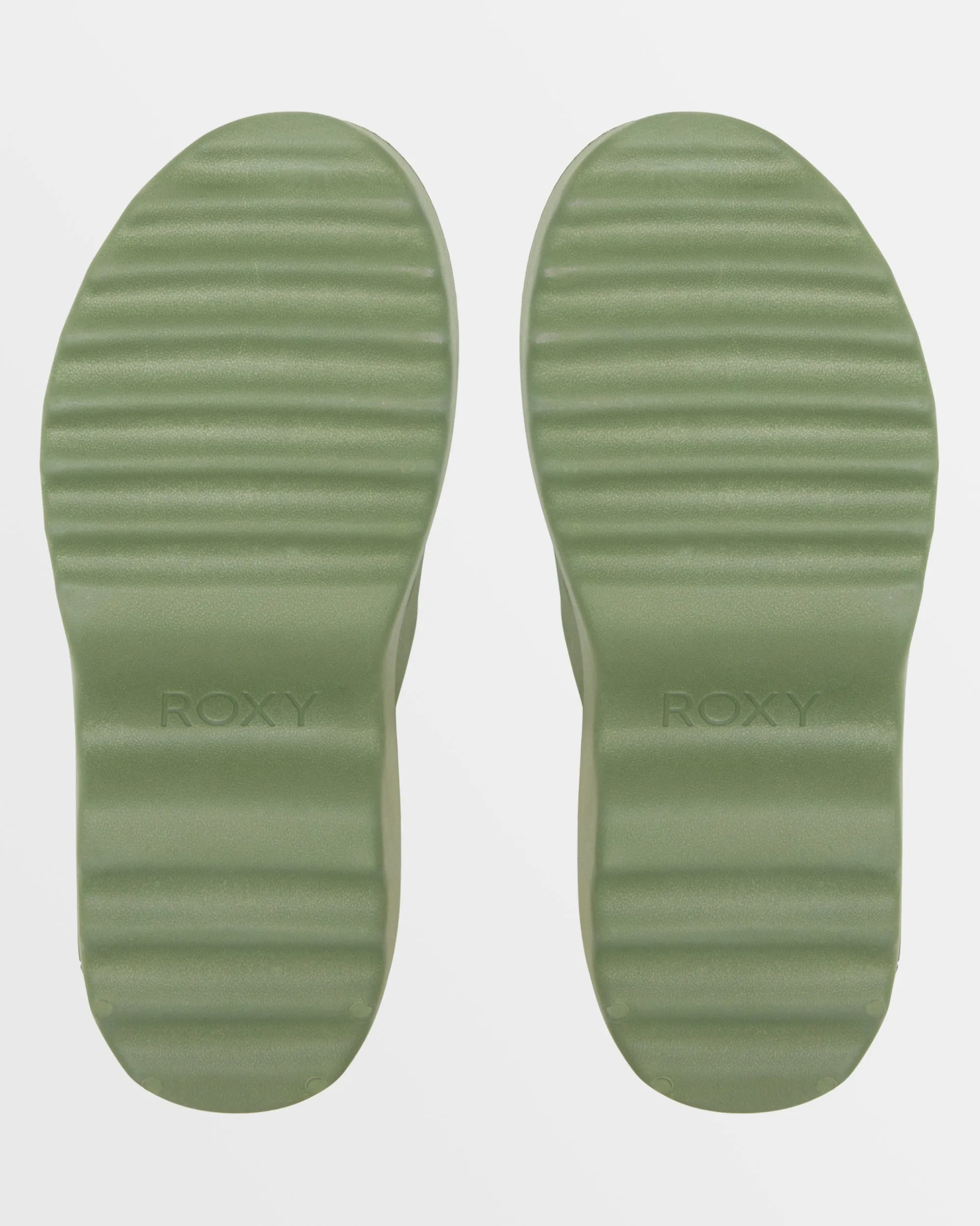 Maddy Platform Clogs - Oil Green