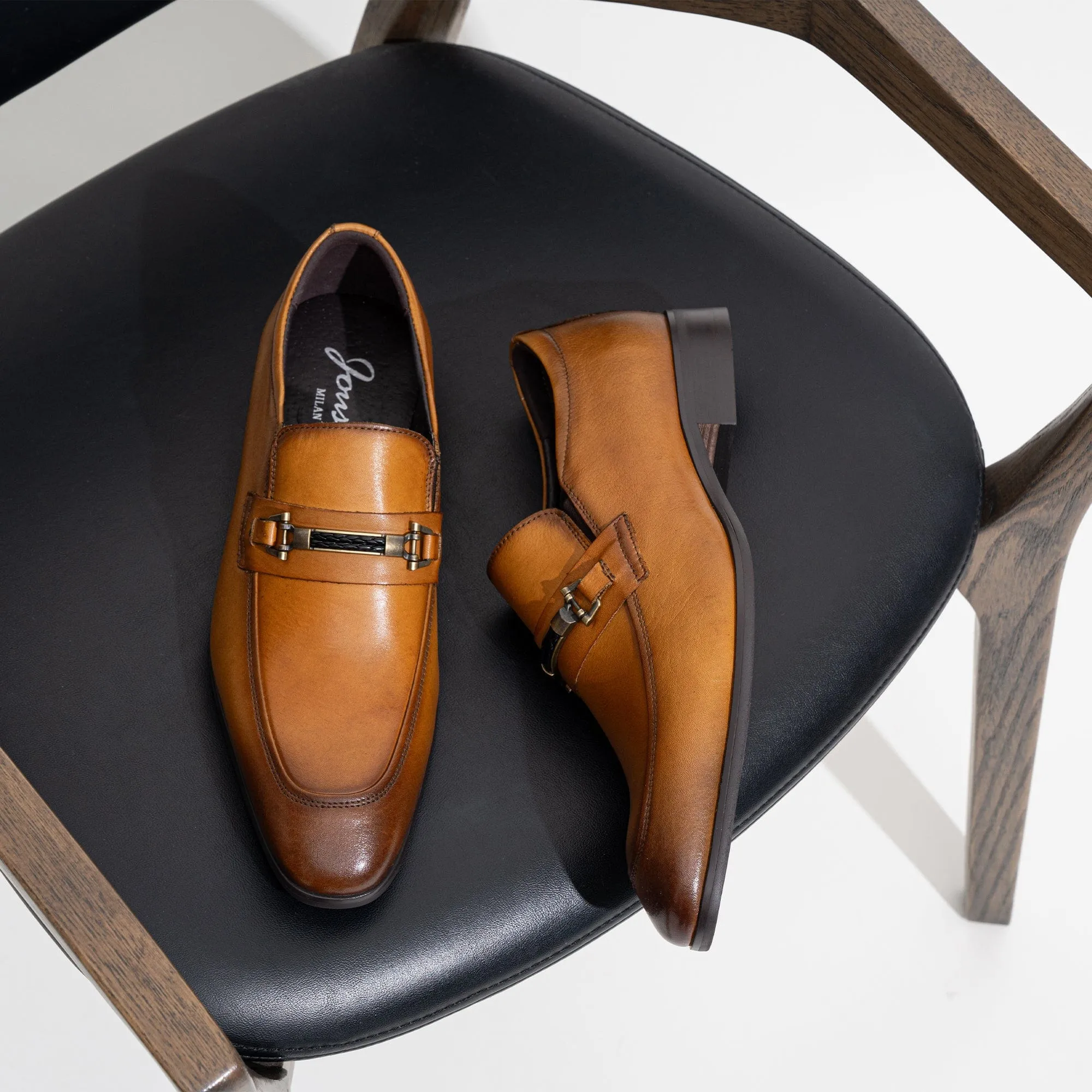 Men's Casual Leather Slip On Loafers | JOUSEN