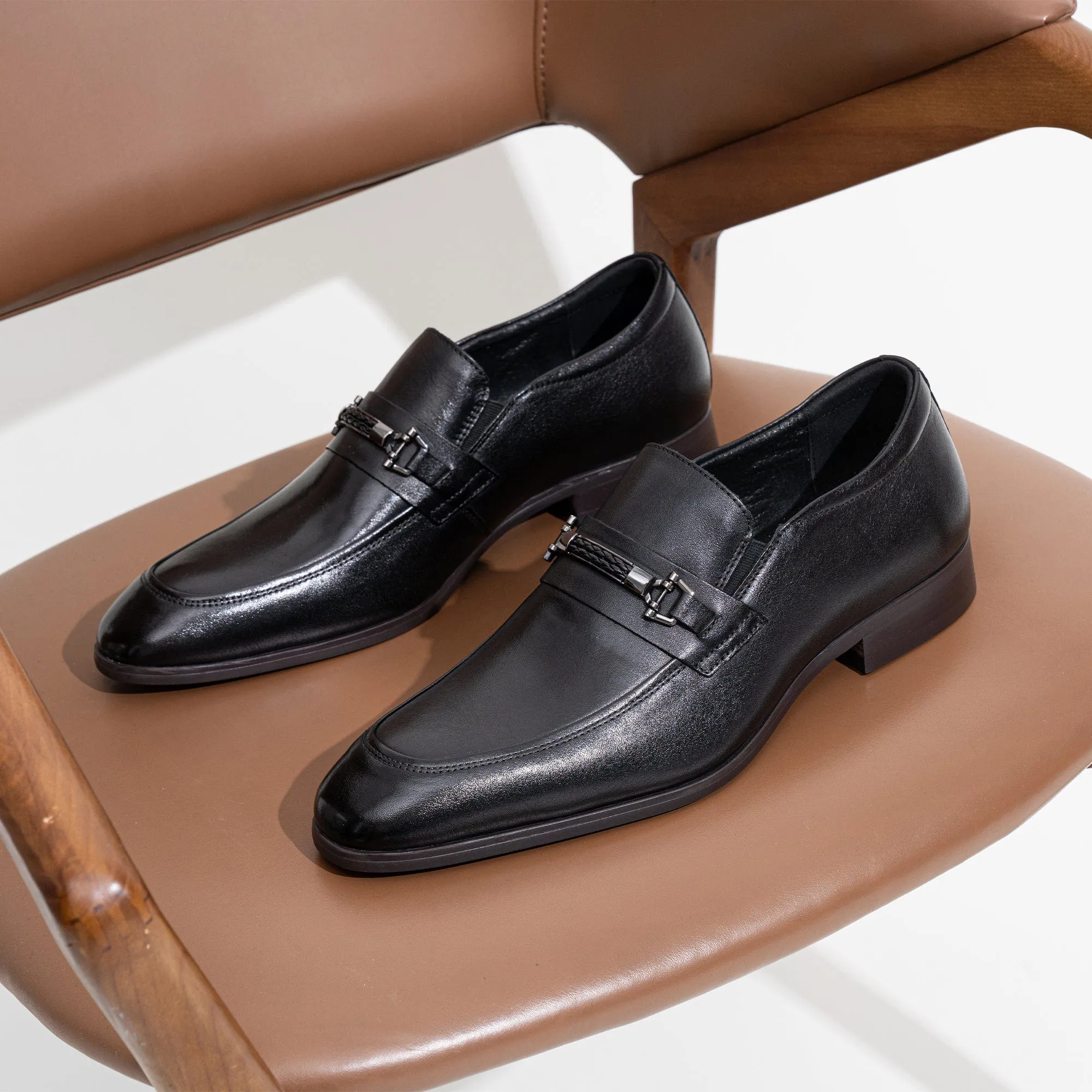 Men's Casual Leather Slip On Loafers | JOUSEN