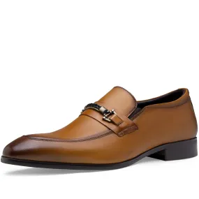 Men's Casual Leather Slip On Loafers | JOUSEN