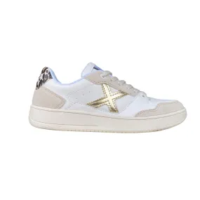 Munich scarpa sneakers da donna Legit 94 8908094 bianco-oro-animalier
