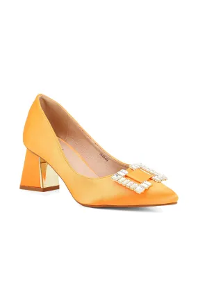 Party Wear Court Shoes I44449-Orange