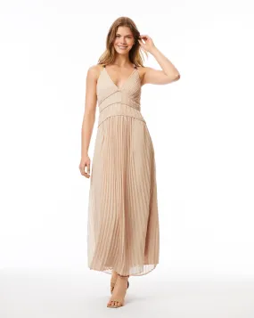 Pleated Midi Dress