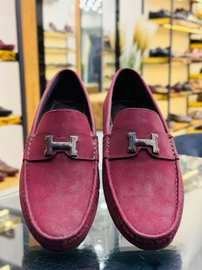 RED H LOAFERS