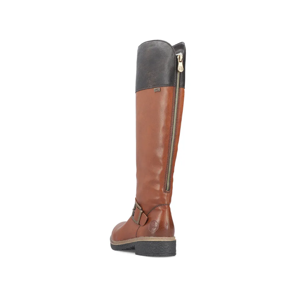 Rieker Z5092 MUSCAT Long Leg Water Resistant Riding Style Boot Z5092-24