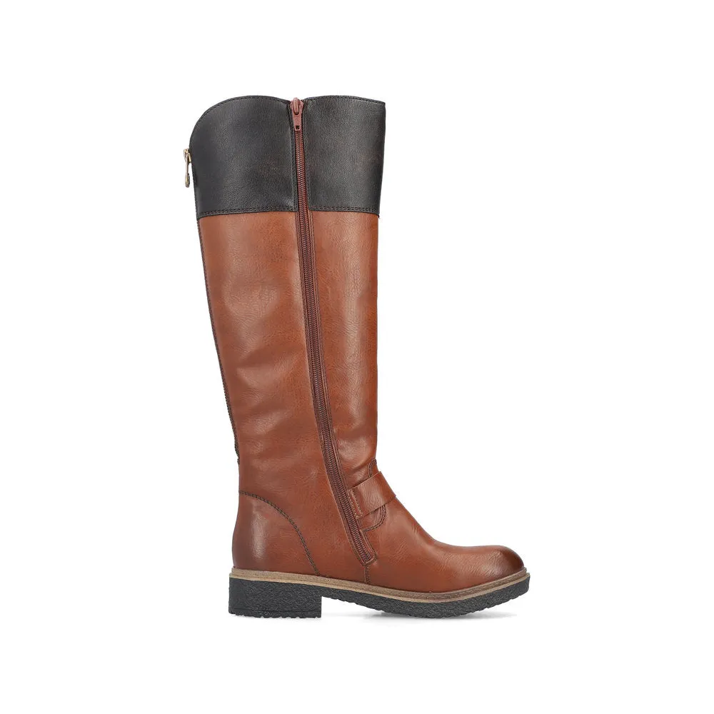 Rieker Z5092 MUSCAT Long Leg Water Resistant Riding Style Boot Z5092-24