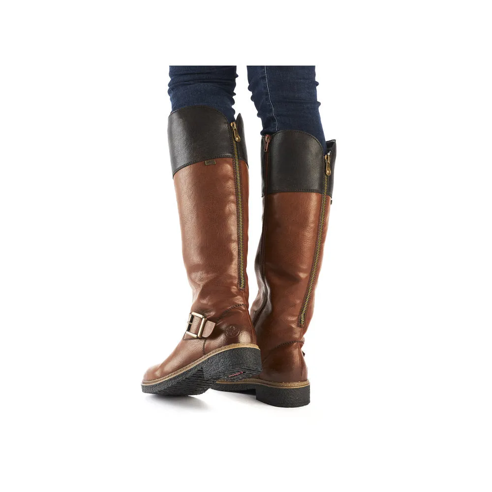 Rieker Z5092 MUSCAT Long Leg Water Resistant Riding Style Boot Z5092-24