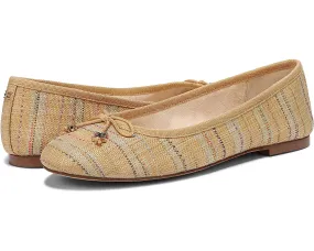 Sam Edelman Felicia Luxe Natural Multi Slip On Rounded Closed Toe Flexible Ballet Flat Wide