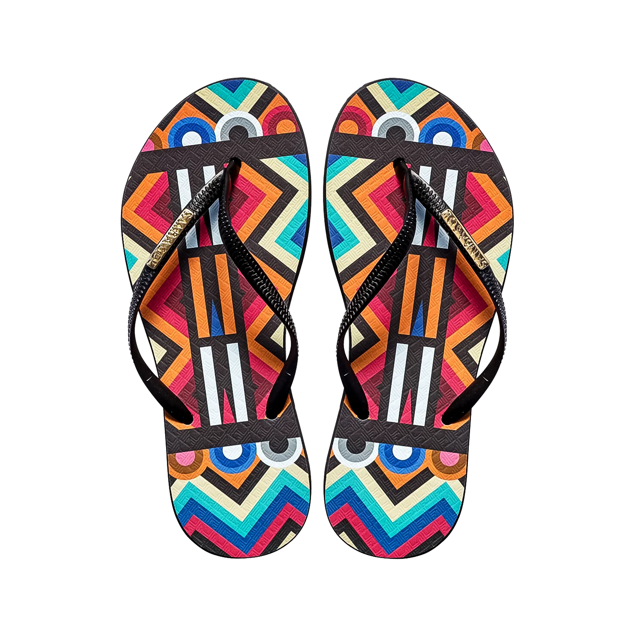 Samba Sol Women's Fashion Collection Flip Flops - Tribal