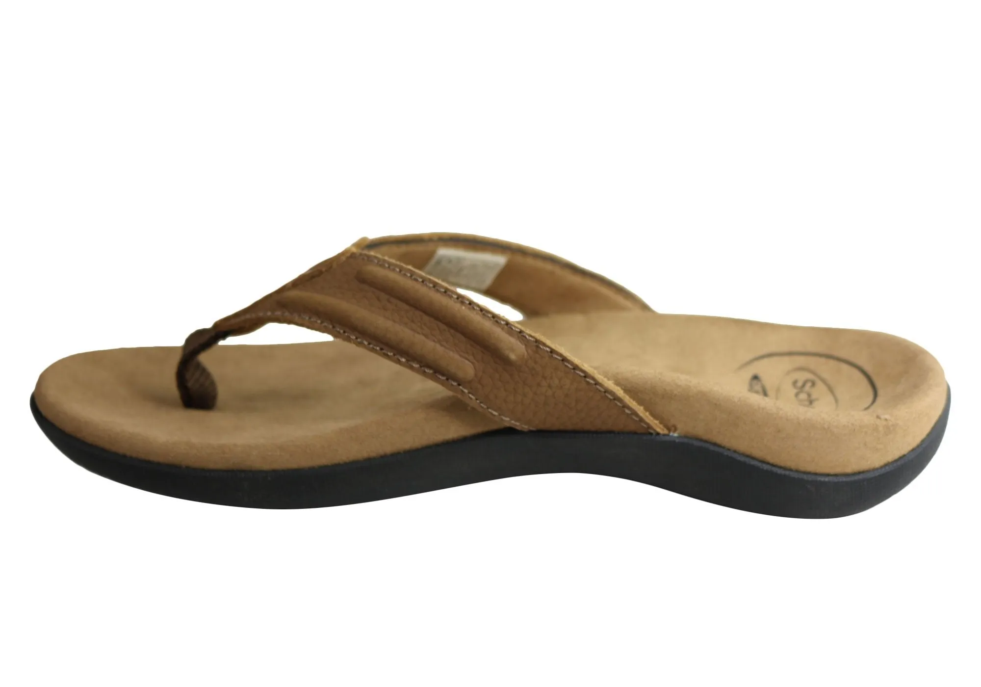Scholl Orthaheel Bondi II Mens Comfort Orthotic Thongs With Support