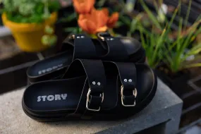 Seeley Double Strap Sandal Black