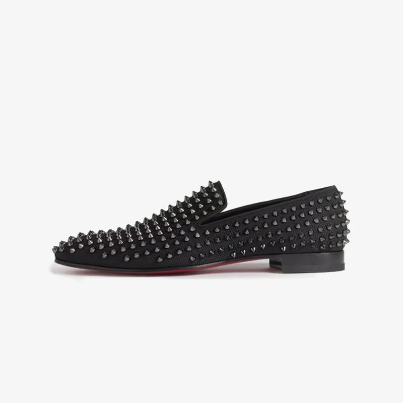 Studded Grosgrain-Trimmed Loafers