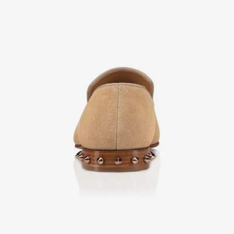 Suede Loafers Rivets Heel Slip-on Men Shoes